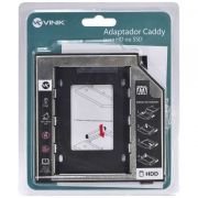 Adaptador Caddy p/ HD ou SSD Gaveta DVD Notebook AC-95 VINIK