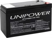 Bateria Selada 12V 7Ah (UP1270SEG) F187 (Destinada ao Mercado de Segurança) UNIPOWER