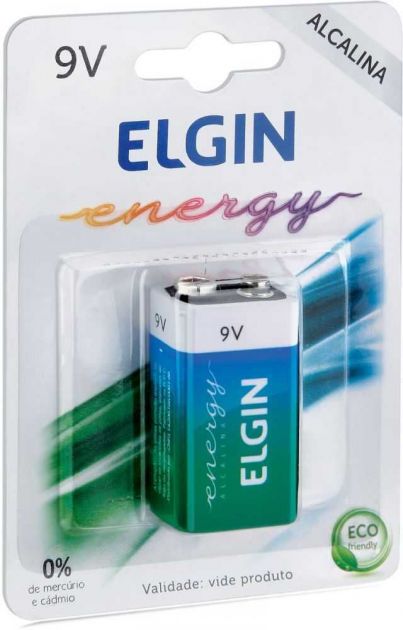 Bateria 9V Alcalina C/1 ht01 82158 ELGIN