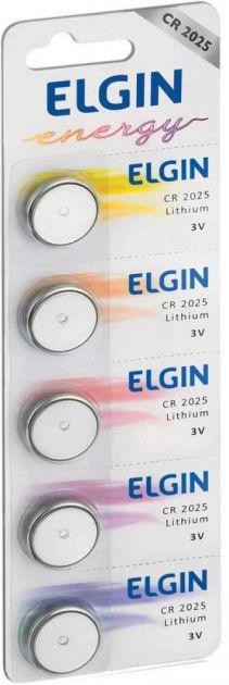 Bateria De Litio CR 2025 82192 (Com 5) ELGIN