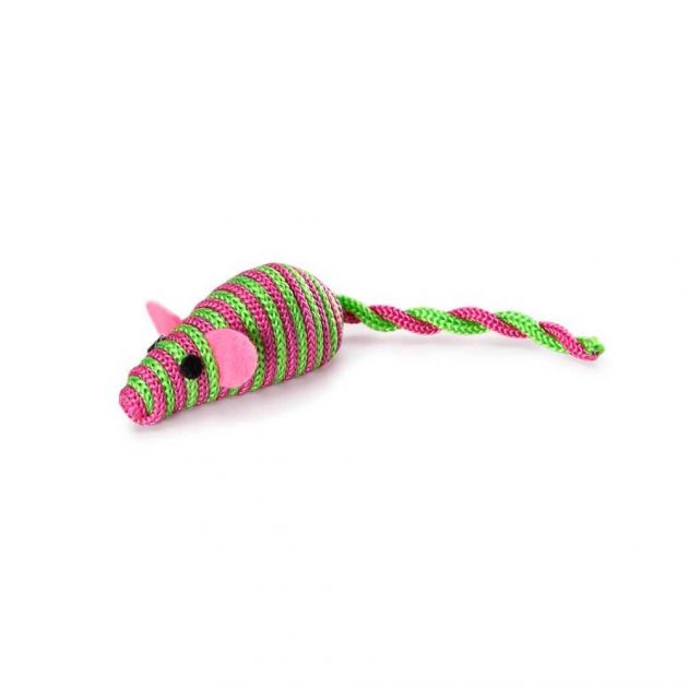 Brinquedo para pet Ratinho Corda Rosa PP181 MIMO