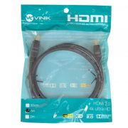 Cabo HDMI 2.0 4K Ultra HD 3D Conexão Ethernet 1 Metro H20-1 VINIK