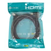 Cabo HDMI 2.0 4K Ultra HD 3D Conexão Ethernet com 01 Conector 90º 2 Metros H2090-2 VINIK