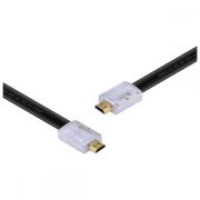 Cabo HDMI 2.0 4K Ultra HD 3D Conexão Ethernet Flat Conector Desmontável 5 Metros H20FL-5 VINIK