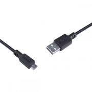 Cabo Para Celular Micro USB Para USB A 2.0 3 Metros Preto - PMUAP-3 VINIK