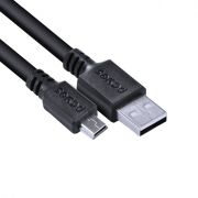 Cabo USB Tipo-A 2.0 Macho X MiniUSB Tipo-B Macho 28AWG Puro Cobre 3 Metros PUANM2-3 PCYES