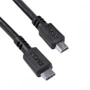 Cabo USB Tipo C Para Mini USB B 2.0 Para Type C Tipo C 1 Metro Preto - PUCMBP-1 PCYES