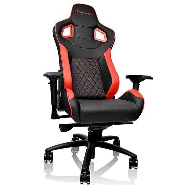 Cadeira Gamer GTF100 Preta e Vermelha GC-GTF-BRMFDL-01 THERMALTAKE