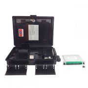 Caixa CTO Montada C/ Splitter Box 1X8 APC GMF-OF03001-16C-8P SECCON