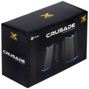 Caixa de Som Gamer 2.0 Crusade 6W Led Azul - CXGCR6W VINIK
