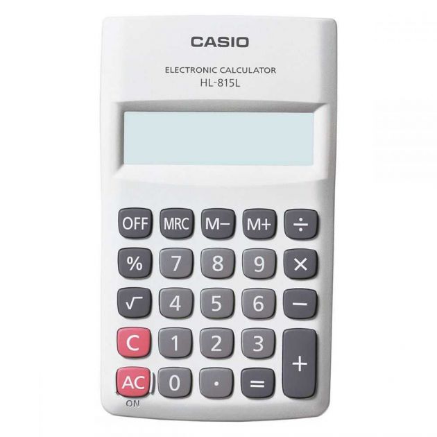 Calculadora de Bolso 8 Dígitos Branca hl-815l-we-s4-dp CASIO