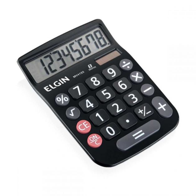 Calculadora De Mesa 8 Dígitos MV4133 Preta ELGIN