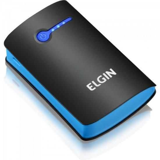 Carregador Portátil USB 5200mAh CP-5200 Preto/Azul ELGIN