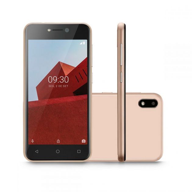 Smartphone Multi E 3G 32GB Tela 5.0 Android 8.1 Dual Câmera 5MP P9129 Dourado - MULTILASER