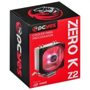 Cooler p/ processador ZERO KZ2 92mm Vermelho ACZK292LDV PCYES