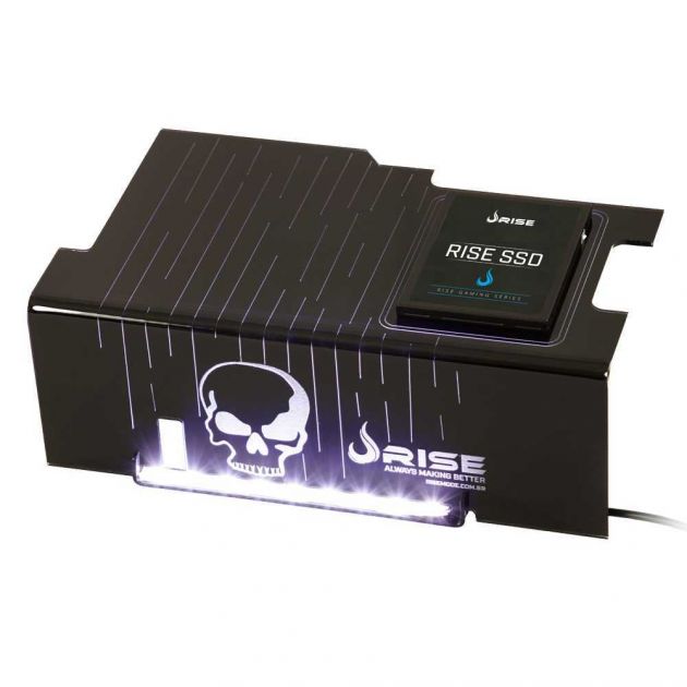 Cover PSU Skull Com Suporte SSD Led BrancoRM-CP-02-CA RISE MODE