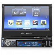 DVD GPS Retratil 7" Bluetooth c/ Tv Digital EXTREME Preto MULTILASER