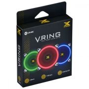 Fan VX Gaming para Gabinete V.Ring Anel de Led Vermelho 120mm 1.200RPM VRINGR VINIK