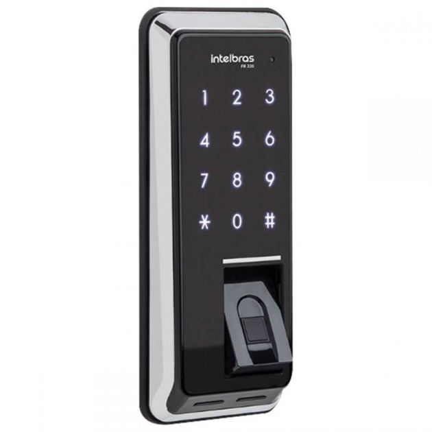 Fechadura Digital Biométrica FR220 Touch Screen INTELBRAS