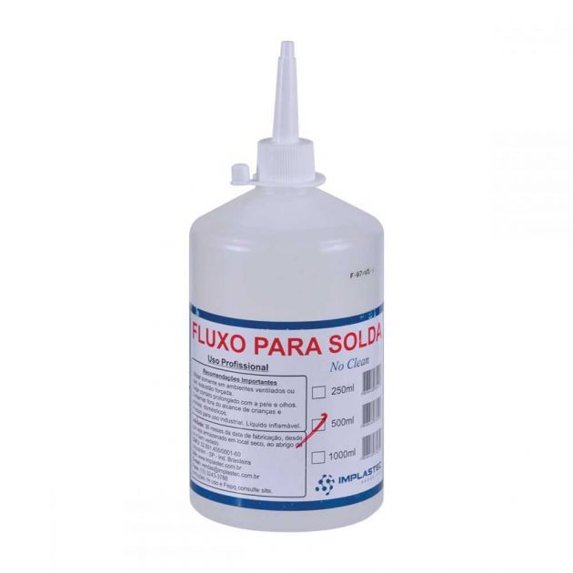 Fluxo Para Solda No Clean 500ml IMPLASTEC