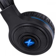 Fone Headset Gamer VX Gaming Lugh LED Azul USB com Microfone Flexível GH300 VINIK