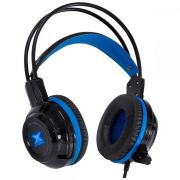 Fone NE Headset VX Gaming Tarantis V2 P2 Microfone Preto e Azul VINIK