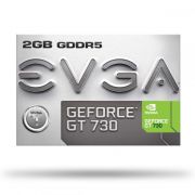 Placa de Vídeo NVIDIA GeForce GT 730 Low Profile 2GB GDDR5 02G-P3-3733-KR EVGA