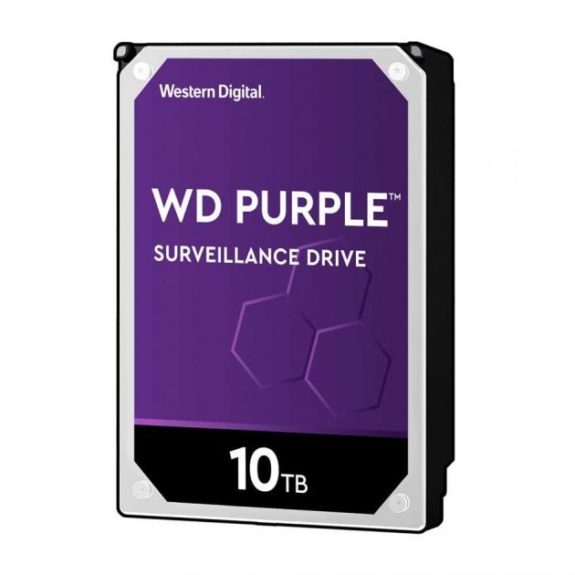 HD WD Purple Surveillance 10TB 7200RPM 256MB SATA 3 6GB/s WD102PURZ WESTERN DIGITAL