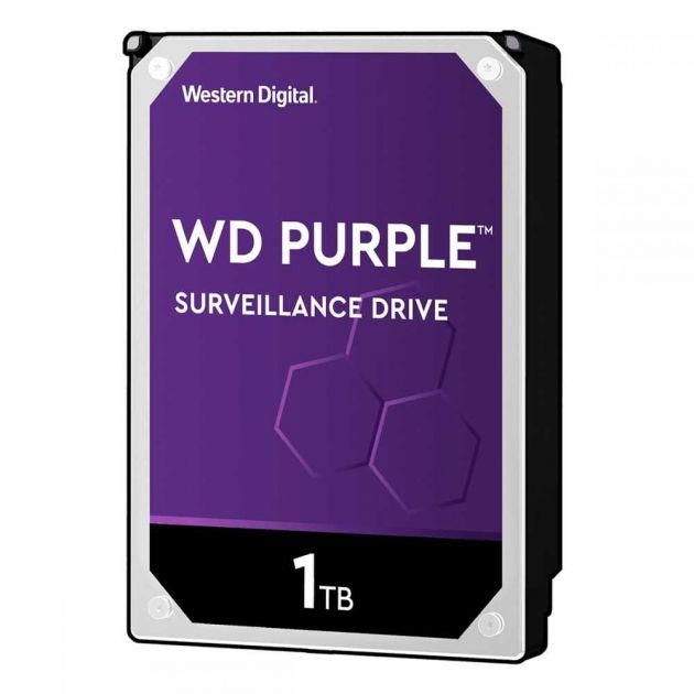 HD WD Purple Surveillance 1TB 5400RPM 64MB SATA 3 6GB/s WD10PURZ WESTERN DIGITAL