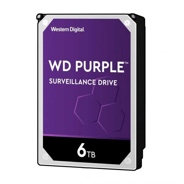 HD WD Purple Surveillance 6TB 5400RPM 64MB SATA 3 6GB/s WD60PURZ WESTERN DIGITAL