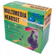 Headset Voicer Confort MI-2260 Preto C3 TECH