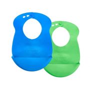 Kit 2 Babadores Roll n´Go Azul/Verde 563581 TOMMEE TIPPEE