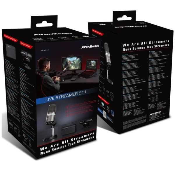 OPEN BOX - Kit Live Streamer câmera + micorfone + placa de captura AVERMEDIA