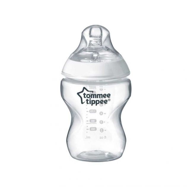 Mamadeira Closer to Nature 260ml Transparente 522821 TOMMEE TIPPEE