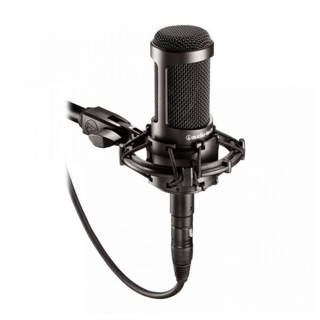 Microfone Profissional AT2035 Condensador - Cardióide - Preto XLRM AUDIO-TECHNICA