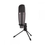 Microfone Condensador Usb FNK02 (Com Cabo Usb e Tripé) NOVIK