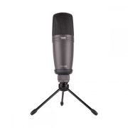 Microfone Condensador Usb FNK02 (Com Cabo Usb e Tripé) NOVIK
