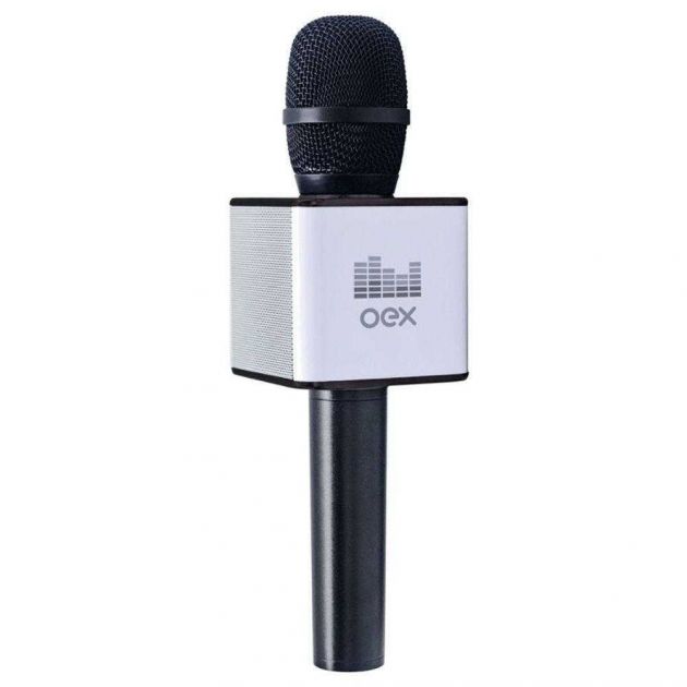 Microfone Karaoke Voice Preto MK100 OEX