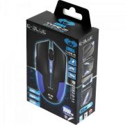Mouse Gamer USB 1600DPI Cobra Type-M Preto/Azul E-BLUE