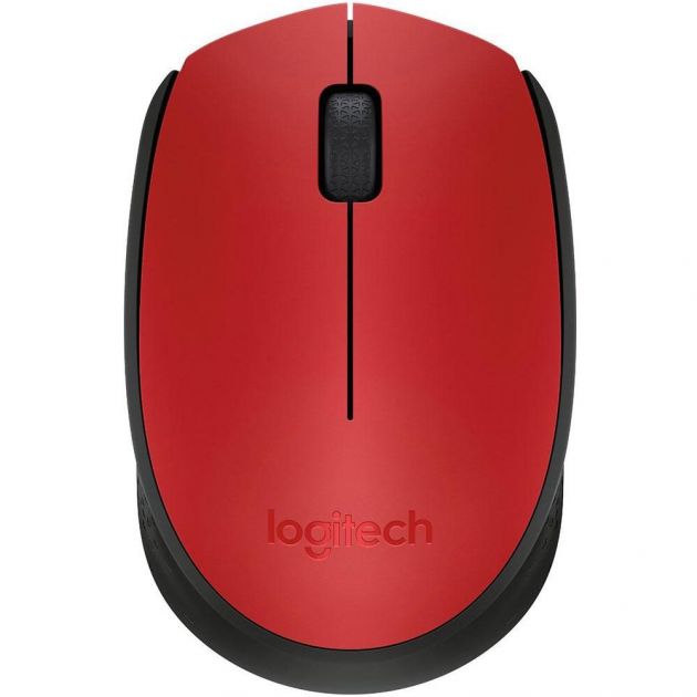 Mouse Logitech M170 Sem Fio Rc Nano Vermelho