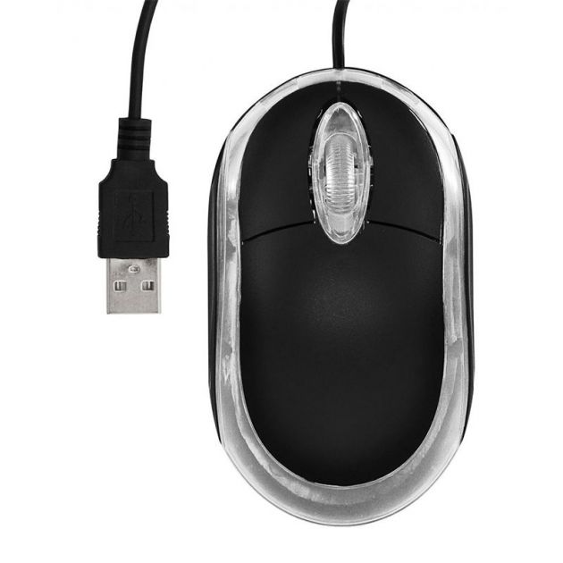 Mouse Preto USB MOL033UOBB PIXXO
