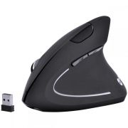 Mouse Sem Fio Recar.2.4 GHZ Vertical Ergonomico Ortop.Power Fit 1600 DPI-Preto Usb-PM3 VINIK