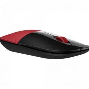 Mouse sem Fio USB 1200 DPI Z3700 Preto/Vermelho HP