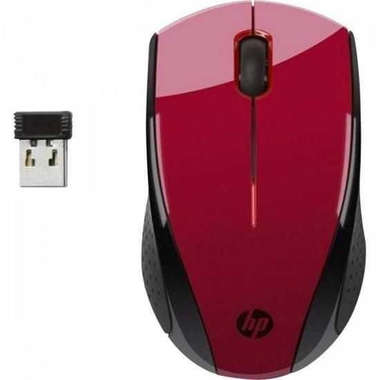 Mouse Sem Fio X3000 Vermelho/ Preto HP