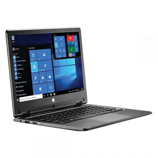 Notebook 2 em 1 M11W Plus Intel Celeron 2Gb 64Gb 11.6" Touch Screen Full HD Win 10 Cinza MULTILASER