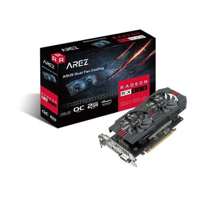 OPEN BOX - Placa de Vídeo AMD Radeon RX 560 2GB GDDR5 PCIe 3.0 AREZ-RX560-O2G-EVO ASUS