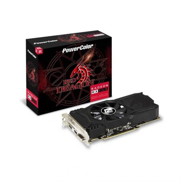 OPEN BOX - Placa de Vídeo AMD Radeon RX 560 Red Dragon 4GB GDDR5 AXRX 560 4GBD5-DHA POWERCOLOR