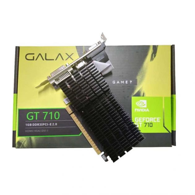 OPEN BOX - Placa de Vídeo NVIDIA GeForce GT 710 1GB DDR3 PCI-E 2.0 71GGF4DC00WG GALAX