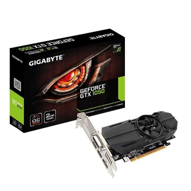 OPEN BOX - Placa de Vídeo NVIDIA GeForce GTX 1050 OC Low Profile 2GB GDDR5 GV-N1050OC-2GL GIGABYTE