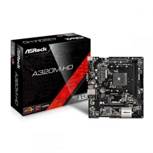 OPEN BOX - Placa Mãe A320M-HD AMD AM4 mATX DDR4 ASROCK